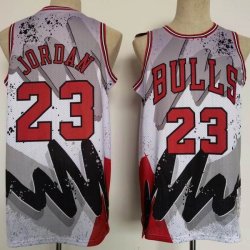 Chicago Bulls #23 Michael Jordan red white gray nba jerseys -CY