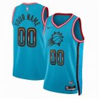 Customized Phoenix Suns light blue NBA Jerseys