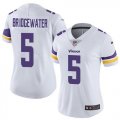 Women Nike Dallas Vikings #5 Teddy Bridgewater white Color Rush Limited Jersey