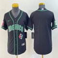 Youth 2023 World Cup Mexico blank black majestic MLB baseball Jerseys-BD 14