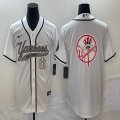 Nike New York Yankees blank white majestic baseball jerseys big logo -BD 03