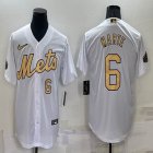 2022 MLB All-Star Nike New York Mets #6 Starling Marte White majestic baseball jerseys 01