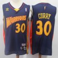 Nike Golden State Warriors #30 Stephen Curry dark blue throwback nba basketball jerseys-S8