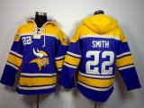 Nike Minnesota Vikings #22 Harrison Smith purple yellow nfl Hooded Sweatshirt