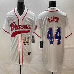 Nike Anaheim Angels #44 Hank Aaron beige MLB Baseball jerseys Joint name-BD