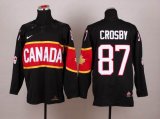 2014 NHL Canada team CROSBY 87 Black hockey jerseys