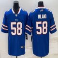 Nike Buffalo Bills #58 Matt Milano blue Color Rush Limited Jersey-BD