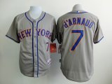 New York Mets #7 Travis d'Arnaud gray mlb baseball jerseys