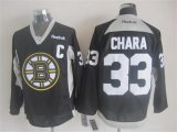 2015 reebok Boston Bruins 33 Zdeno Chara black Ice Hockey Jersey C patch