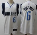 Dallas Mavericks #6 Porzingis white nike nba jerseys-S8