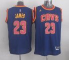 2015 Cleveland Cavaliers LeBron James #23 blue NBA Swingman Jerseys