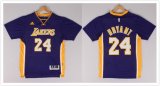 Los Angeles Lakers Kobe Bryant #24 Purple NBA shorts jerseys