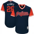 Cleveland Indians #28 Klubes blue classic baseball Jerseys