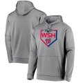 Washington Nationals gray Majestic 2019 Postseason Dugout Authentic Pullover Hoodie