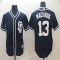 San Diego Padres #13 Manny Machado dark blue majestic mlb Jerseys