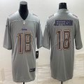 Nike Dallas Vikings #18 Justin Jefferson gray Color Rush Limited Jersey