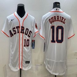 Nike Houston Astros #10 Yuli Gurriel white Flexbase Authentic Collection Jersey