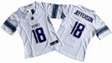 Women's Minnesota Vikings #18 Justin Jefferson Nike White Alternate Vapor F.U.S.E. Limited Jersey