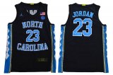 North Carolina Michael Jordan #23 Black nba Basketball Jersey