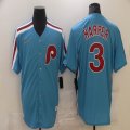 Nike Philadelphia Phillies #3 Bryce Harper skyblue majestic baseball jerseys