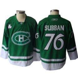 Montreal Canadiens 76# Subban green NHL Jerseys