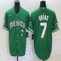 2023 World Cup Mexico #7 Julio Urias green majestic baseball jerseys 14