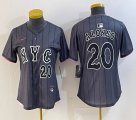 Youth Nike New York Mets #20 Pete Alonso gray majestic majestic baseball jerseys city version 04