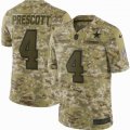 Cowboys #4 Dak Prescott Nike Camo Salute to Service Retired Player Limited Jersey