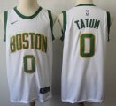 Nike Boston Celtics #0 Jayson Tatum white basketball jerseys-S8