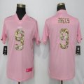 Women Nike Orleans Saints 9 Brees pink Color Rush Limited Jersey