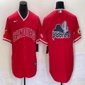 Nike San Diego Padres blank red majestic mlb Jerseys Joint name-XD 02