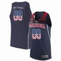 Custom Arizona Wildcats blue ncaa basketball jersey 001