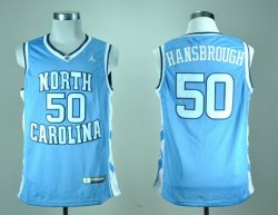 North Carolina Tar Heels Tyler Hansbrough 50 Blue College Basketball Jersey