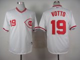 Cincinnati Reds Authentic 19# Joey Votto Alternate white Baseball Jersey