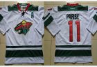 Reebok Minnesota Wild #11 Zach Parise white NHL Jersey A patch