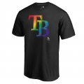 Men's Tampa Bay Rays Fanatics Branded Pride Black T-Shirt