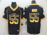 Nike Pittsburgh Steelers #55 Devin Bush drift black Color Rush Limited Jersey