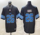 Nike Detroit Lions #26 Jahmyr Gibbs black Nike Vapor F.U.S.E. Limited Jersey -BD