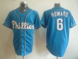 Philadelphia Phillies Ryan Howard #6 Blue MLB Jerseys