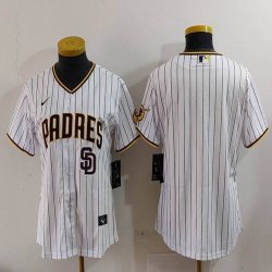 Youth Nike San Diego Padres white MLB baseball jerseys-BD 07