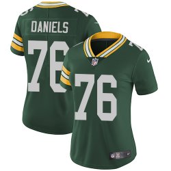 Women Green Bay Packers #76 Mike Daniels Nike green Color Rush Limited Jersey