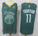 Nike Golden State Warriors 11 Klay Thompson green basketball jersey