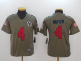 Youth Houston Texans #4 Deshaun Watson Nike green Color Rush Limited Jersey