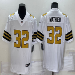 New Orleans Saints #32 Tyrann Mathieu Nike White Color Rush Limited Jersey