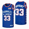 Mcdonald's All American Kobe Bryant #33 jerseys High School Edition black basketball Jersey -SG