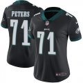 Women Nike Philadelphia Eagles #71 Jason Peters black Color Rush Limited Jersey