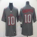 Nike San Francisco 49ers #10 Jimmy Garoppolo gray fashion Color Rush Limited Jersey slevers logo-BD