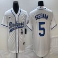 Nike Los Angeles Dodgers #5 Freddie Freeman white majestic baseball Jerseys Joint name -BD 02