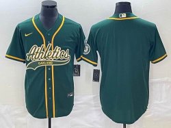 Nike Oakland Athletics blank green majestic baseball jersey Joint name