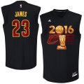 Cleveland Cavaliers #23 LeBron James Black Champion NBA Jerseys